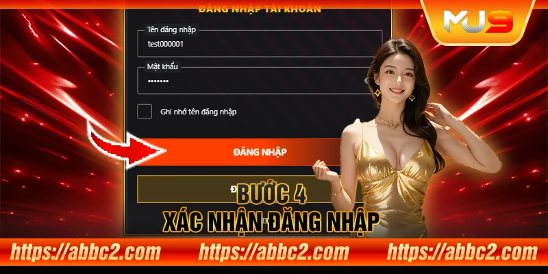 Khám phá bí quyết đăng nhập MU9 thành công ngay lần đầu Bước 4: Xác nhận đăng nhập