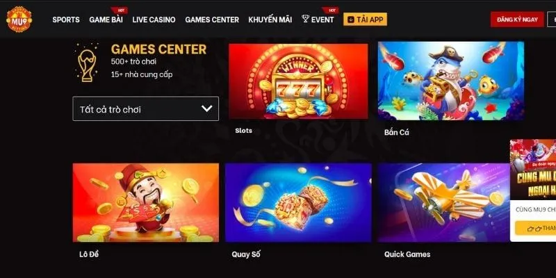 Sơ đồ trang web MU9 Người chơi có thể dễ dàng tìm kiếm thông tin cần thiết nhờ sơ đồ trang web
