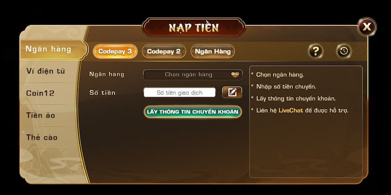 Các phương thức nạp tiền chơi cá cược trực tuyến tại IWIN Các phương thức nạp tiền phổ biến tại cổng game IWIN