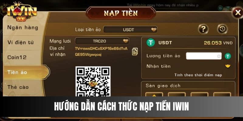Cổng game IWIN - Các Phương Thức Nạp Tiền Nhận Nhiều Khuyến Mãi Hướng dẫn cách thức nạp tiền IWIN